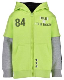 Blue Seven Sweatvest ROAR Neongroen